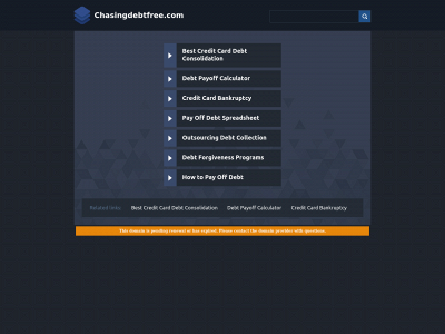 chasingdebtfree.com snapshot