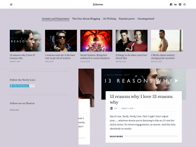 thenerdylion.com snapshot