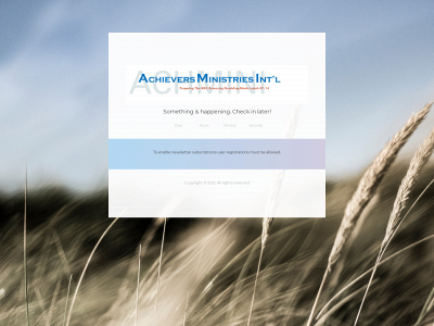 achieversministries.org snapshot