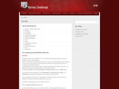 karinaszoneterapi.dk snapshot