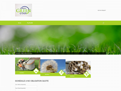 simplygreenutah.com snapshot