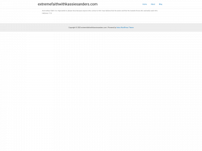 extremefaithwithkassiesanders.com snapshot