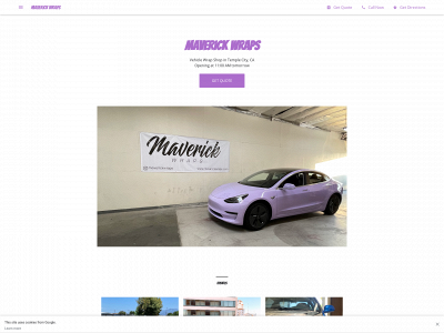 maverickwraps.com snapshot