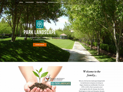 www.parklandscape.com snapshot