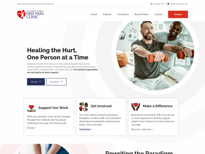 freepainclinic.org snapshot