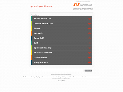 upcreateyourlife.com snapshot