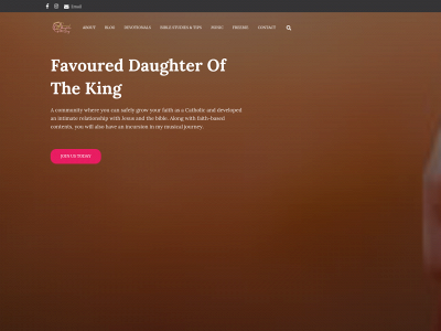 favoureddaughteroftheking.com snapshot