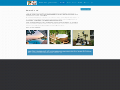 paradisepoolandspaservices.com snapshot