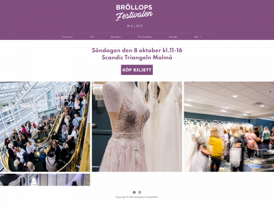 bröllopsfestivalenmalmö.se snapshot