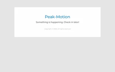 peak-motion.no snapshot