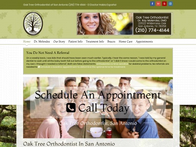oaktreeortho.com snapshot