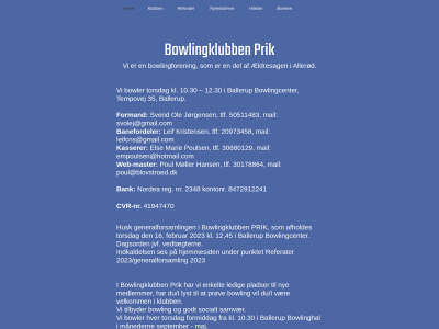 prikbowling.dk snapshot