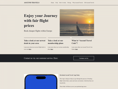 ascendtravels.com snapshot