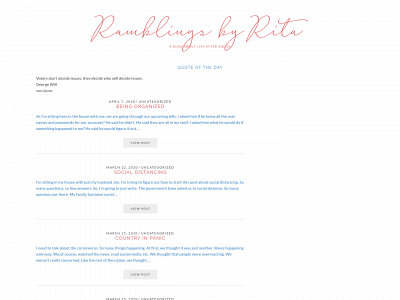 ramblingsbyrita.com snapshot