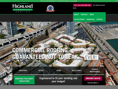 highlandroof.com snapshot