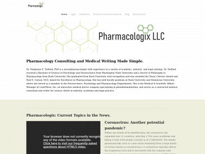 pharmacologix.com snapshot
