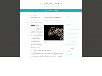 encyclopaediafelidae.com snapshot