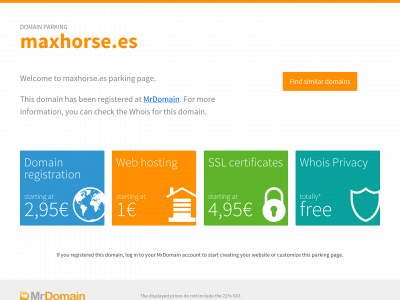maxhorse.es snapshot