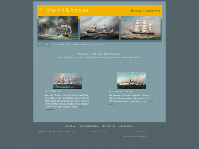millwayartandantiques.com snapshot