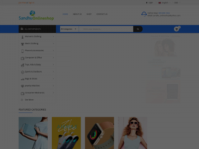 sandhuonlineshop.com snapshot
