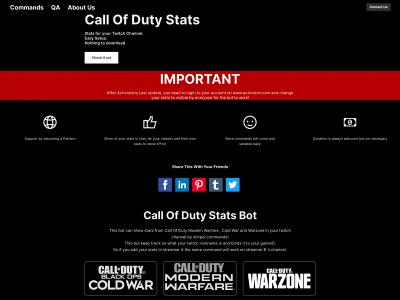 callofdutystats.se snapshot