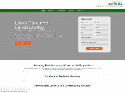 thelandscapeprofessors.com snapshot