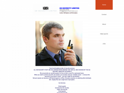 gbsecuritylimited.co.uk snapshot
