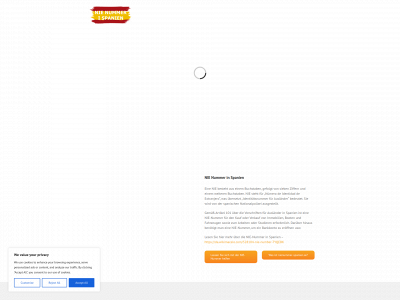 nienummer-spanien.de snapshot
