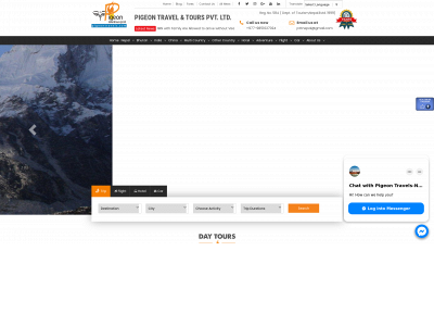 pigeontravels.com snapshot