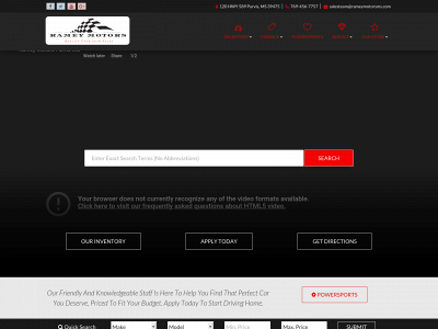 rameymotorsms.com snapshot