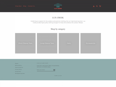 luxcreekcompany.com snapshot