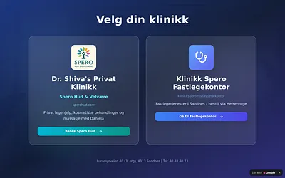 klinikkspero.no snapshot