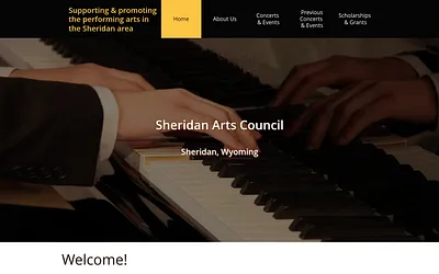 sheridanartscouncil.org snapshot