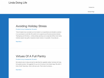 lindadoinglife.com snapshot