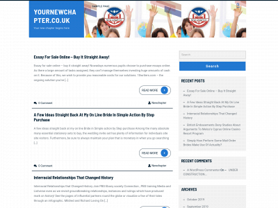 yournewchapter.co.uk snapshot