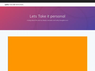 letstakeitpersonal.com snapshot