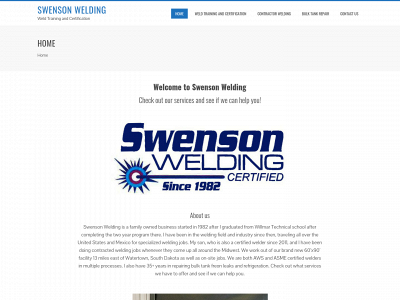 swensonwelding.com snapshot