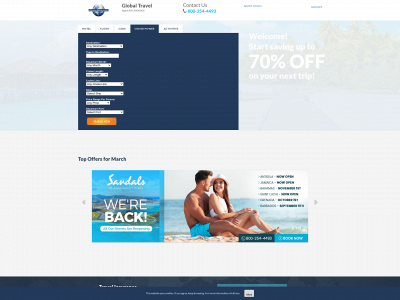 sales.globaltravel.com snapshot