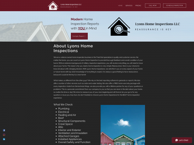 lyonshomeinspectionsnc.com snapshot