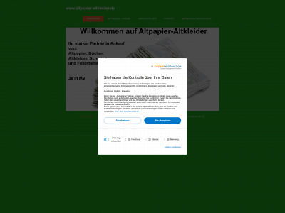 altpapier-altkleider.de snapshot