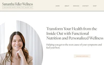 www.samanthafidlerwellness.com snapshot