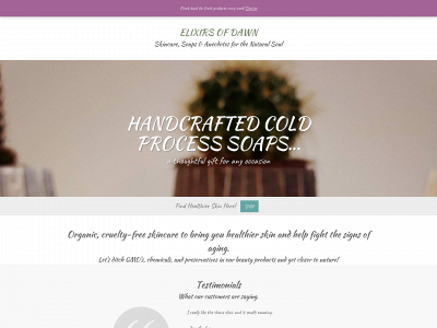 elixirsofdawn.com snapshot