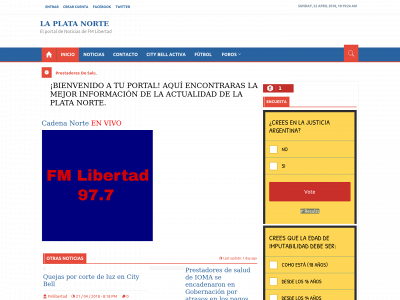 laplatanorte.com snapshot