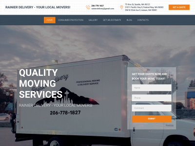 rainiermovingcompany.com snapshot