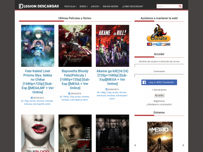 legiondescargas.com snapshot