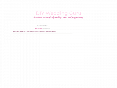diyweddingguru.com snapshot
