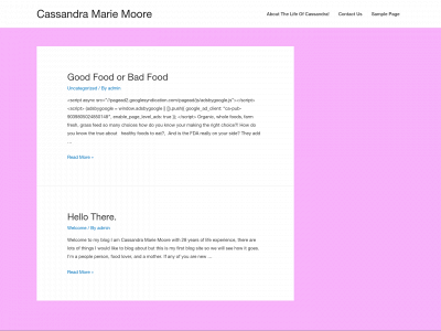 cassandramariemoore.com snapshot