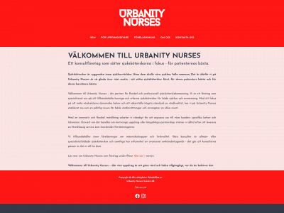 urbanitynurses.se snapshot