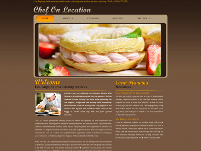 chefonlocation.com snapshot