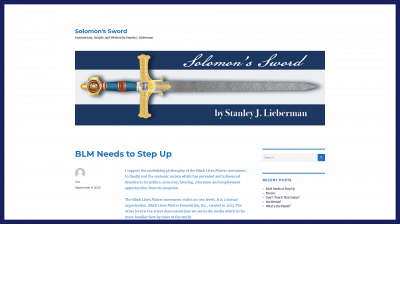 solomonssword.com snapshot